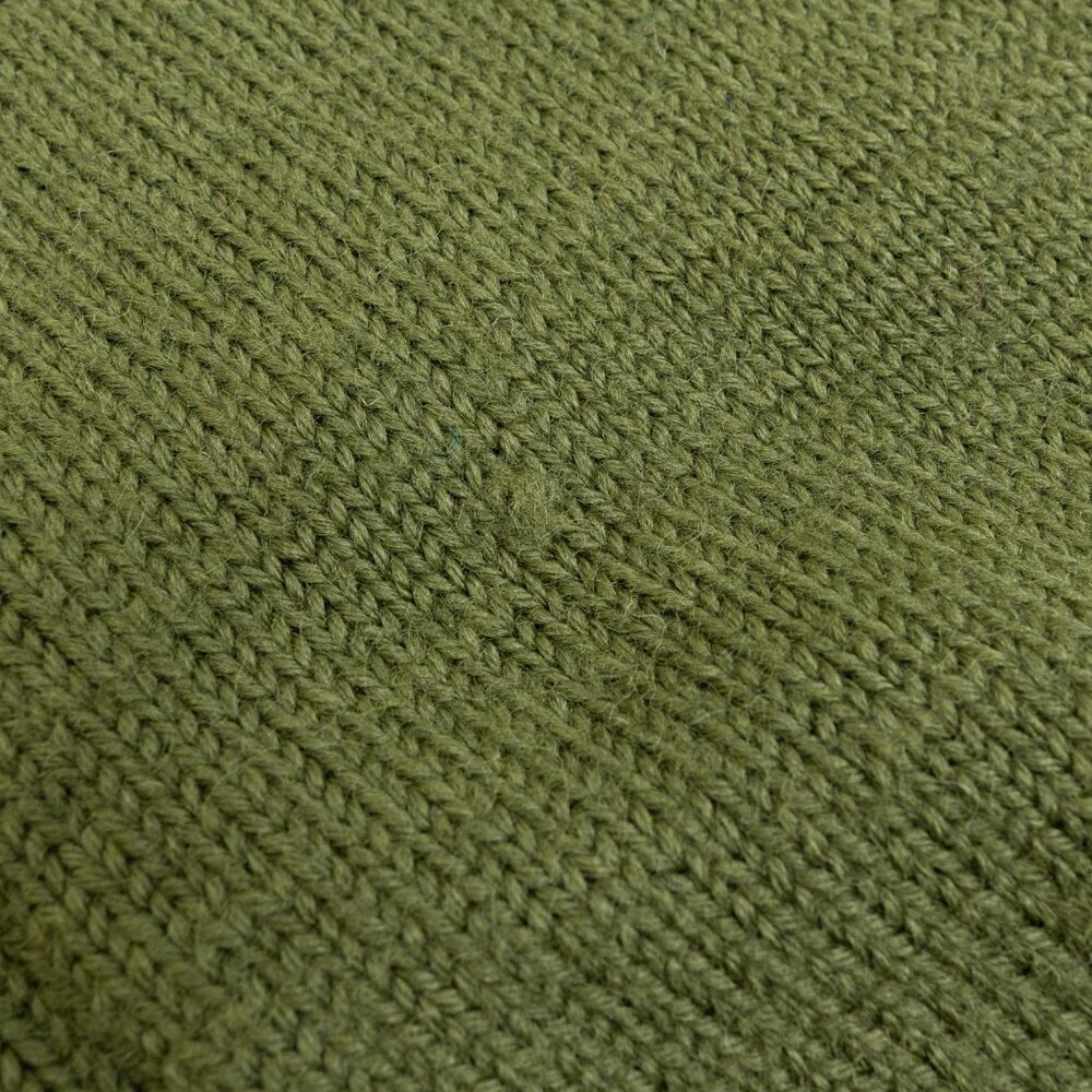 Vintage Marius Norwegian Sweater Wool Cardigan Hand Knit Ski 80s Green Yellow - Picture 16 of 16